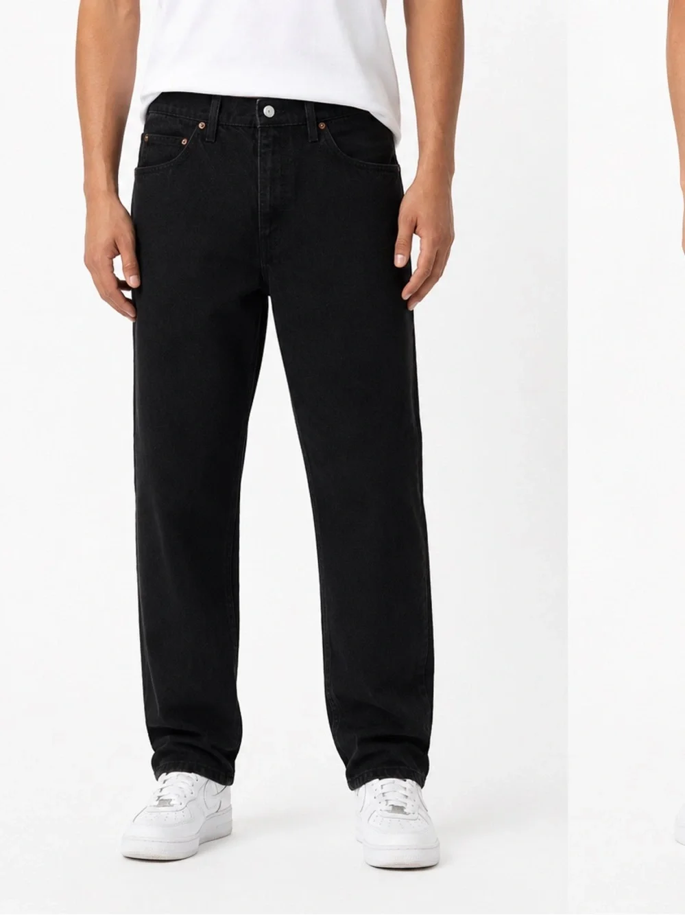ORANGE tag Levi's  550 Black Relaxed Men's Jeans